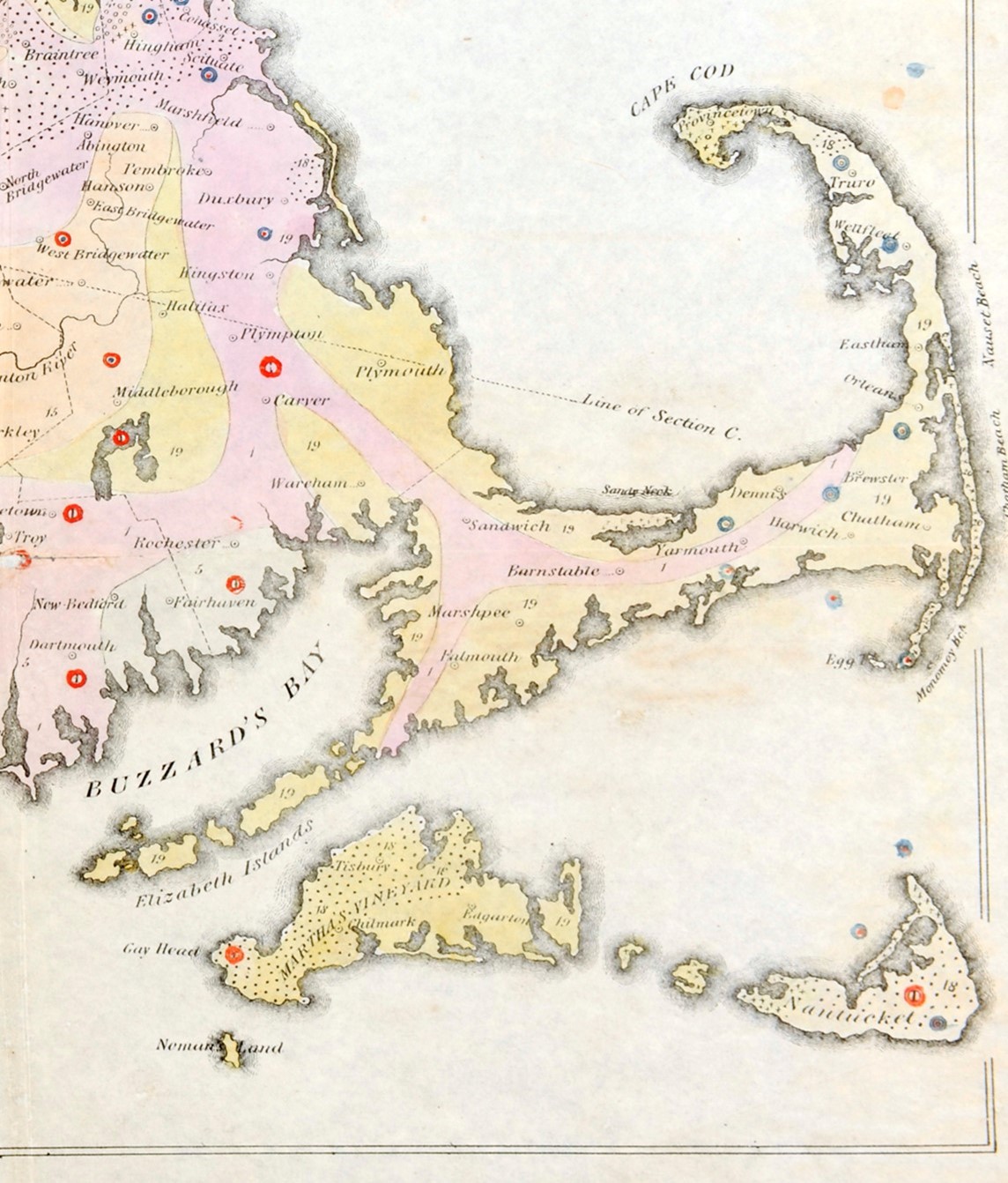 Cape Cod map
                        1833
